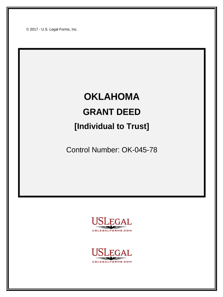 Grant Deed Individual to Trust Oklahoma  Form
