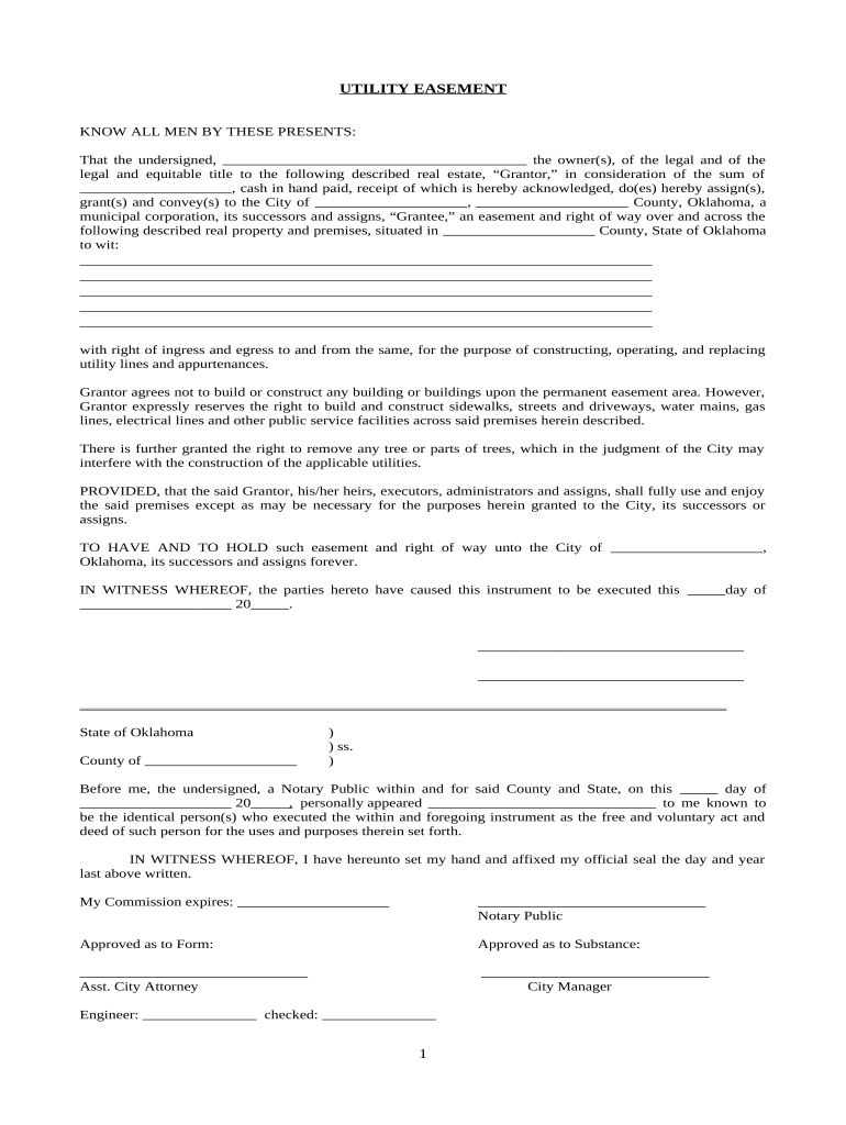 Easement  Form