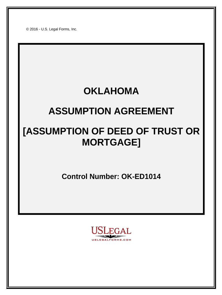 Assumption Agreement of Mortgage and Release of Original Mortgagors Oklahoma  Form