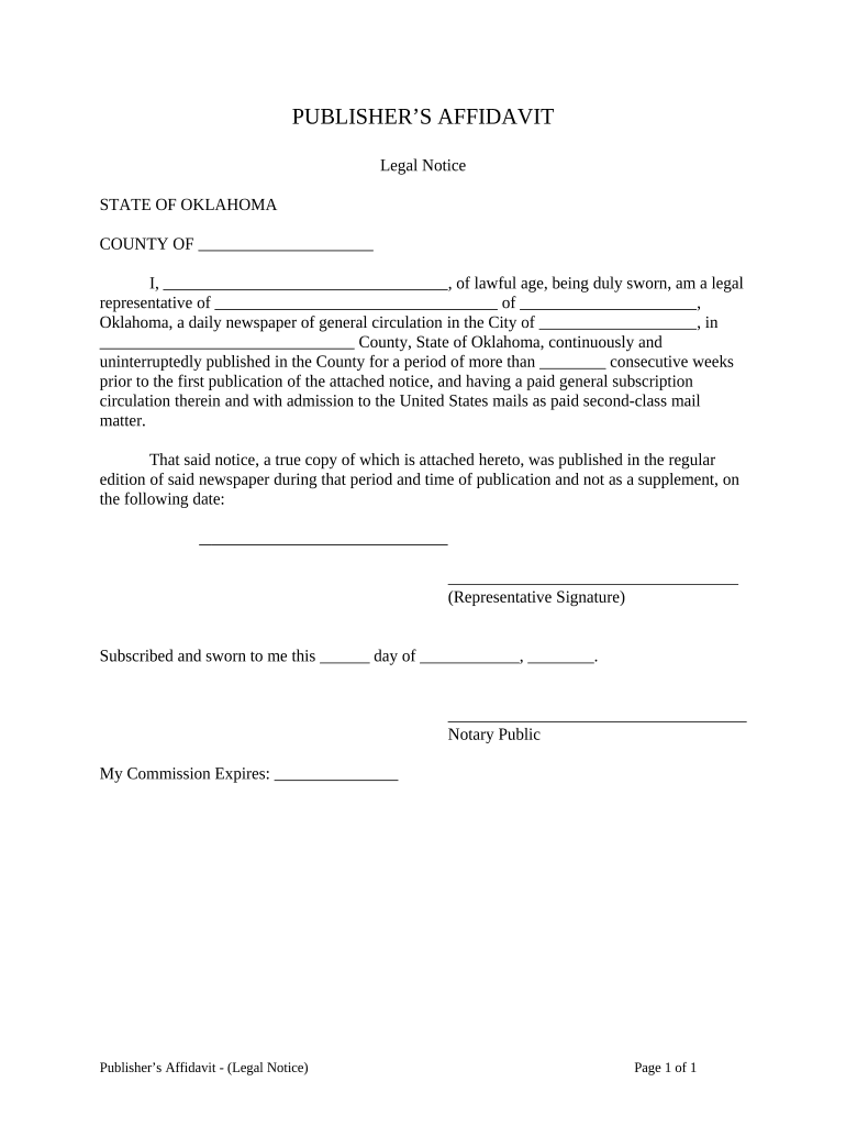Oklahoma Adult File  Form
