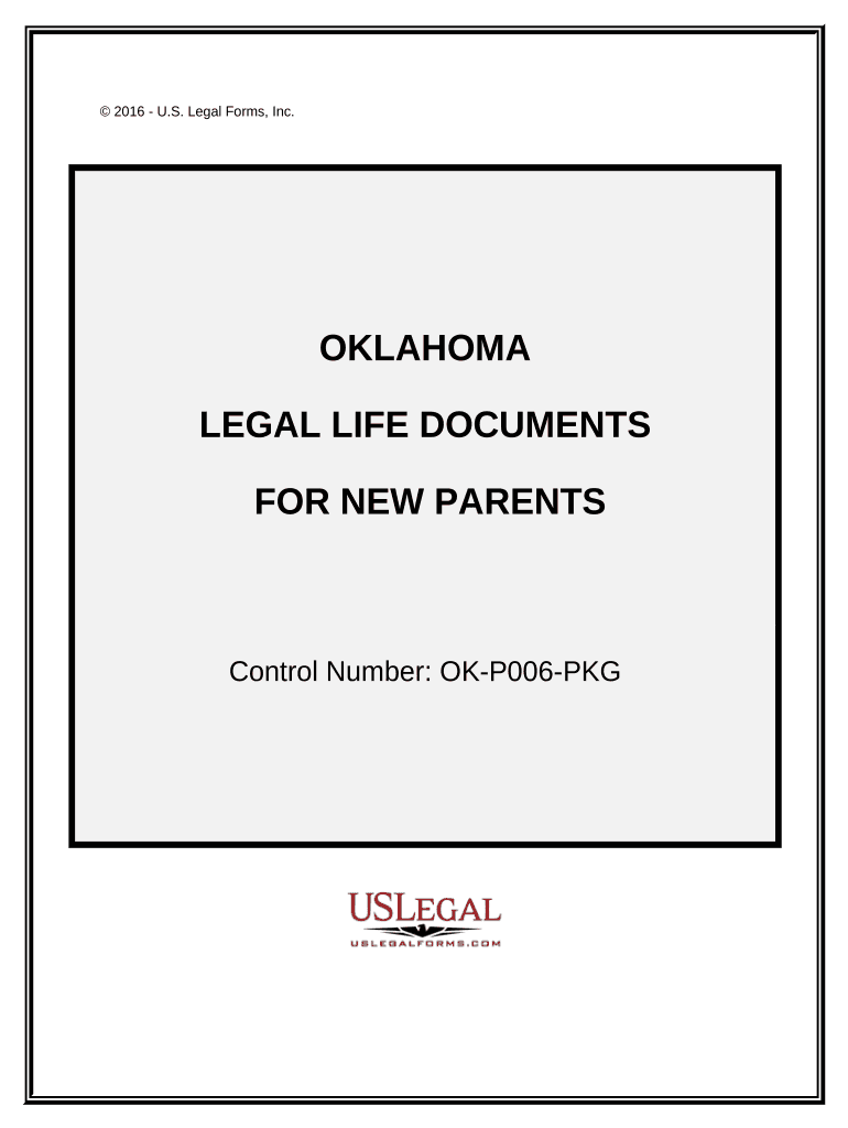 Essential Legal Life Documents for New Parents Oklahoma  Form