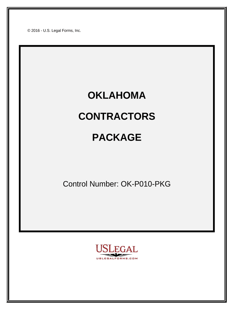 Contractors Forms Package Oklahoma