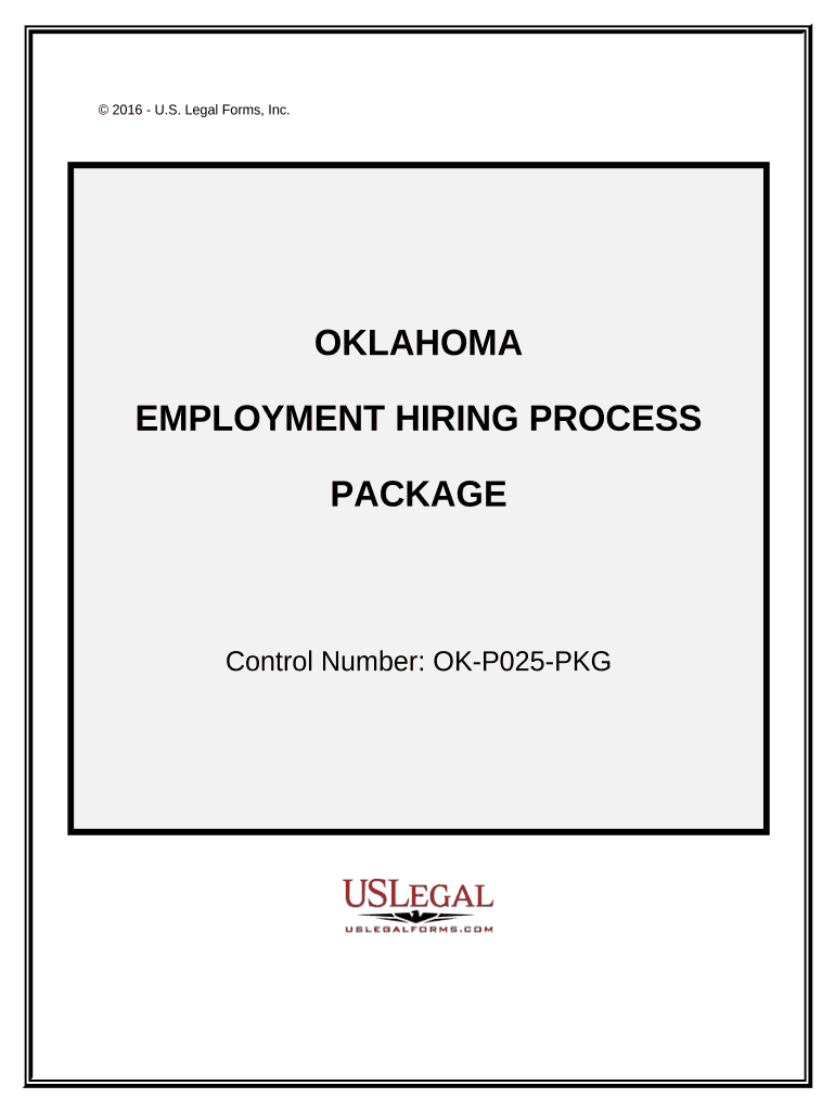Employment Hiring Process Package Oklahoma  Form