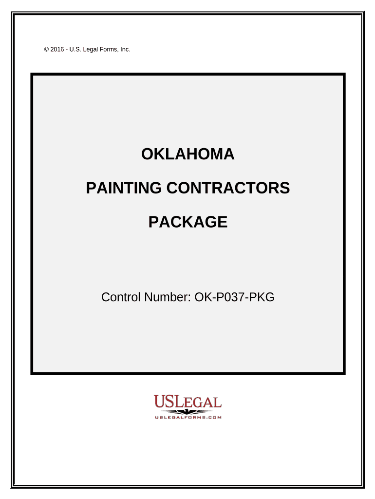 Painting Contractor Package Oklahoma  Form