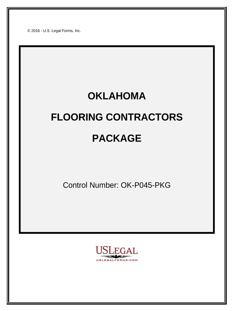 Flooring Contractor Package Oklahoma  Form