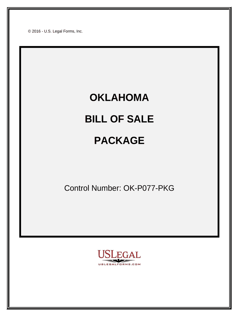 Oklahoma Bill Sale  Form