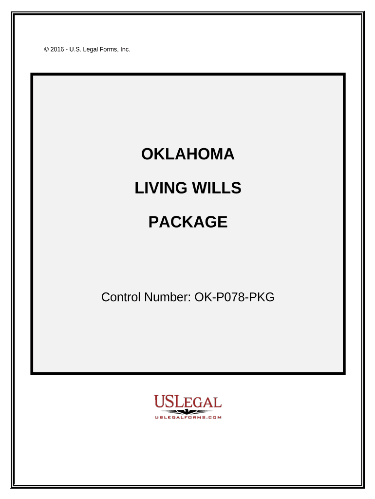 Fill and Sign the Living Wills and Health Care Package Oklahoma Form