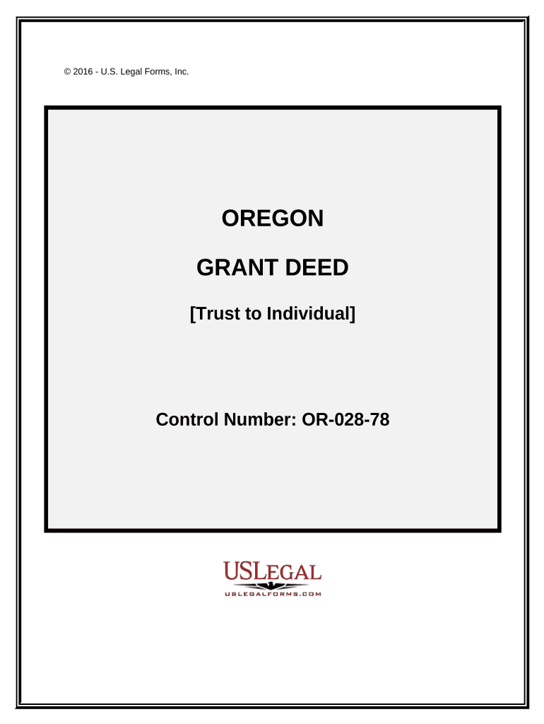 Oregon Trust Form
