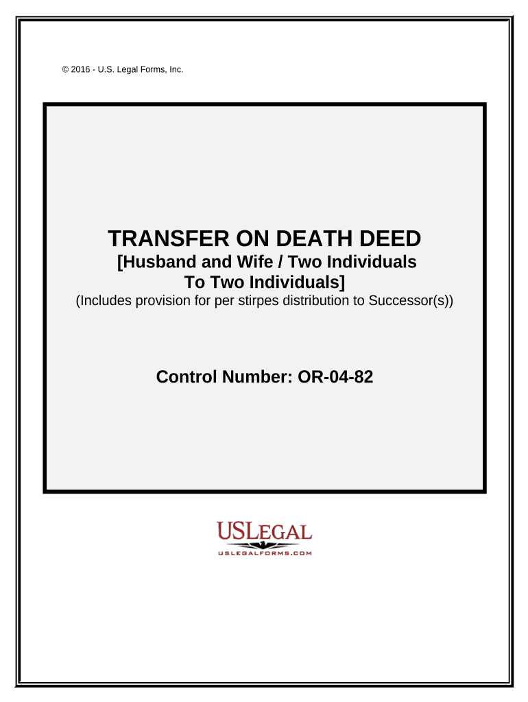 Oregon Transfer Death Deed  Form