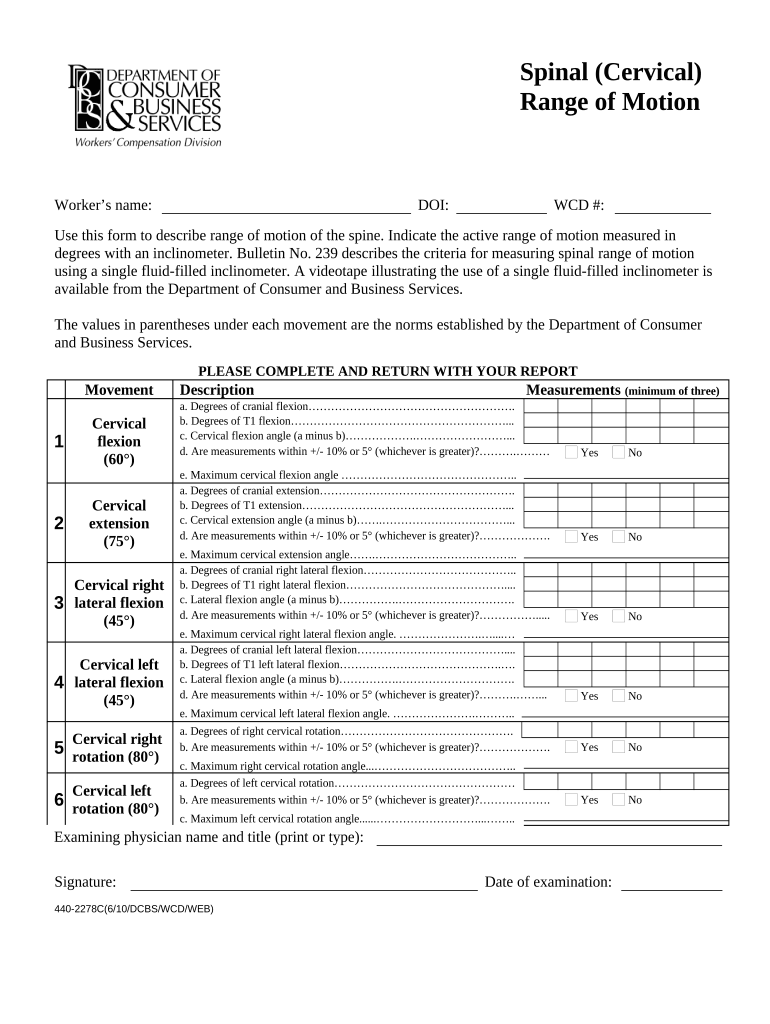 Oregon Motion  Form