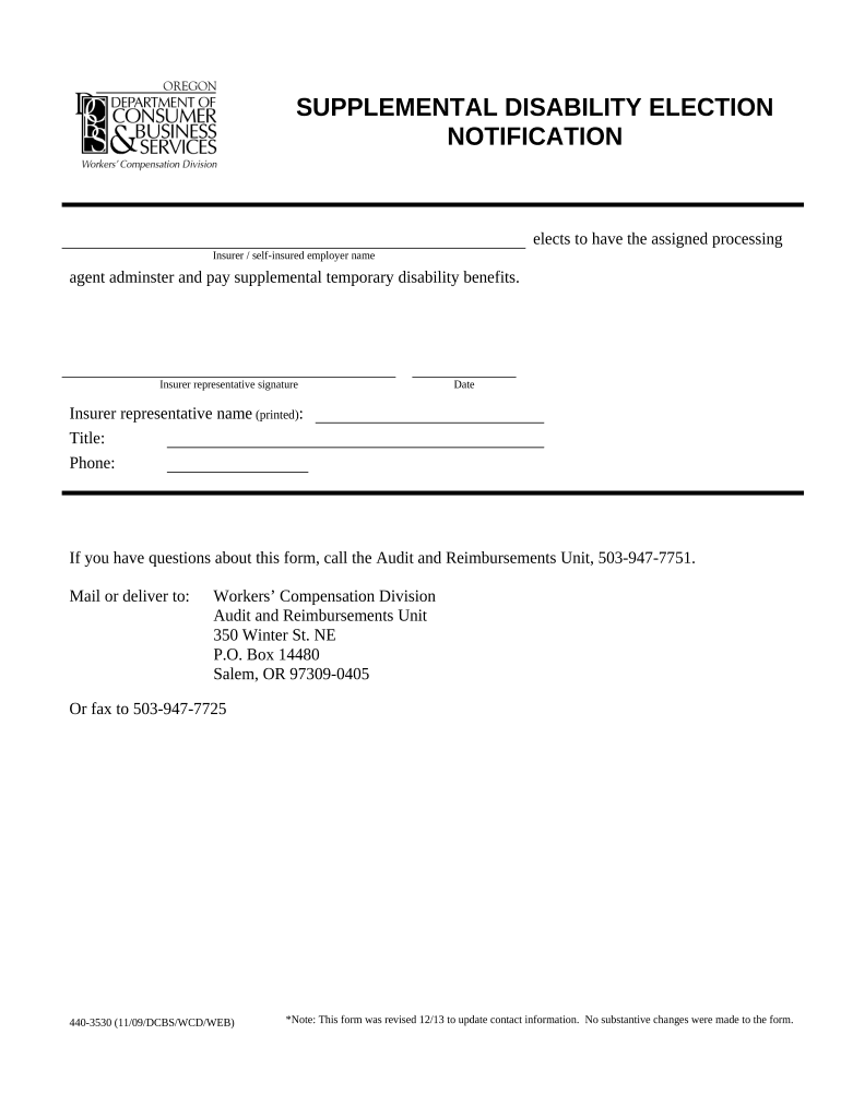 Supplemental Election  Form