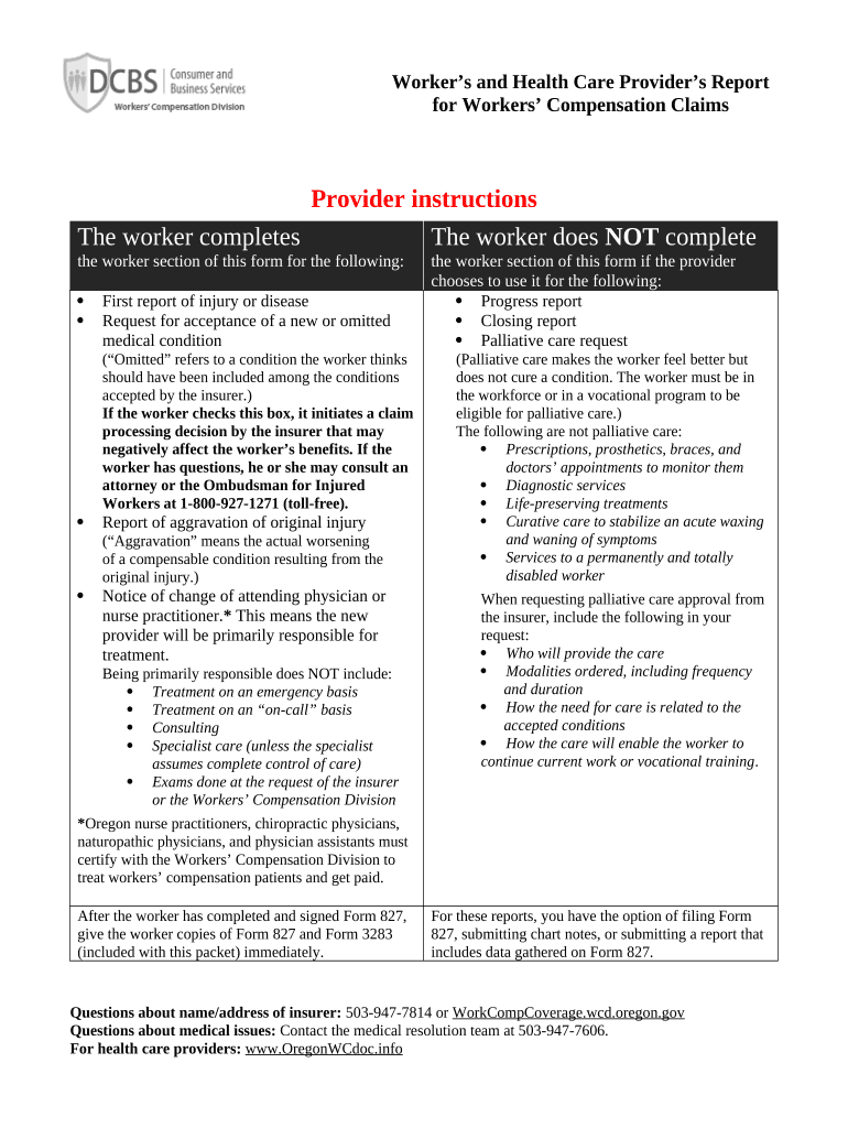 Workers Compensation Claim  Form