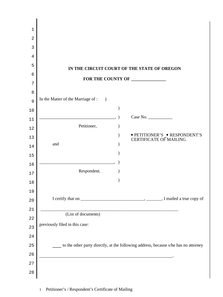 Petitioners Respondent  Form