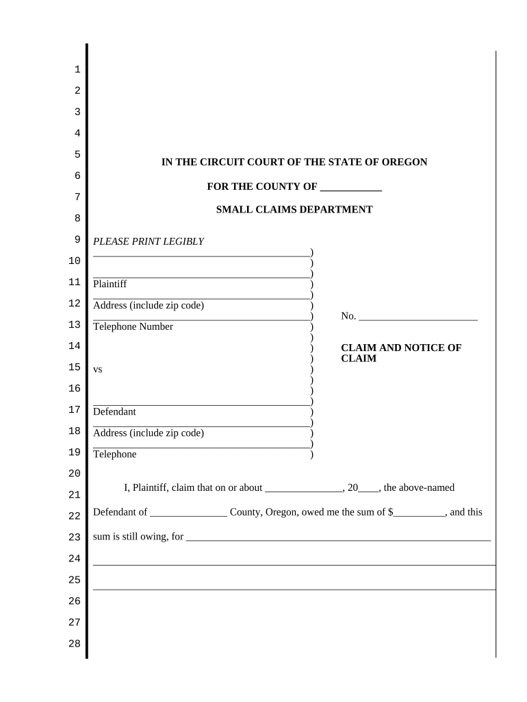 Employment Department Oregon Claim Online  Form