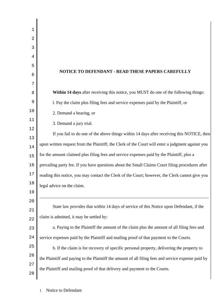 Oregon Defendant  Form