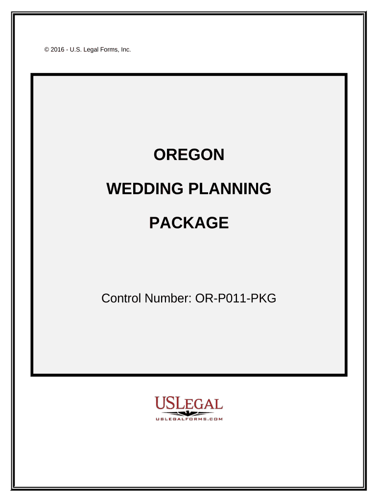 Wedding Planning or Consultant Package Oregon  Form
