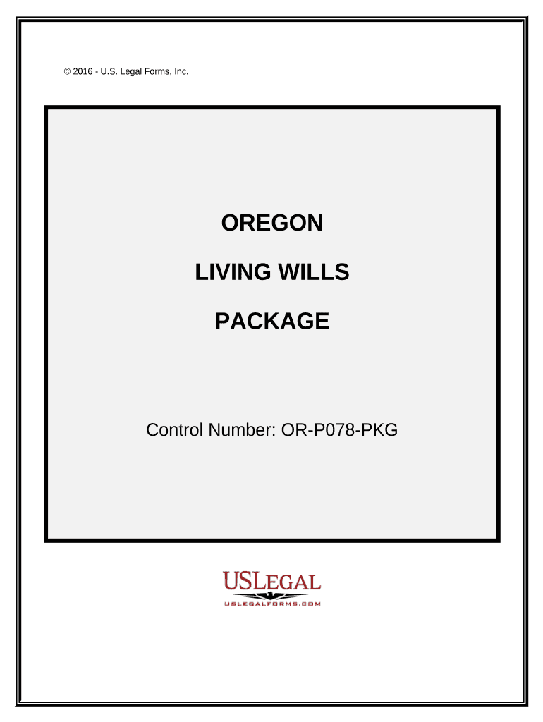 Living Wills and Health Care Package Oregon Form Fill Out and Sign