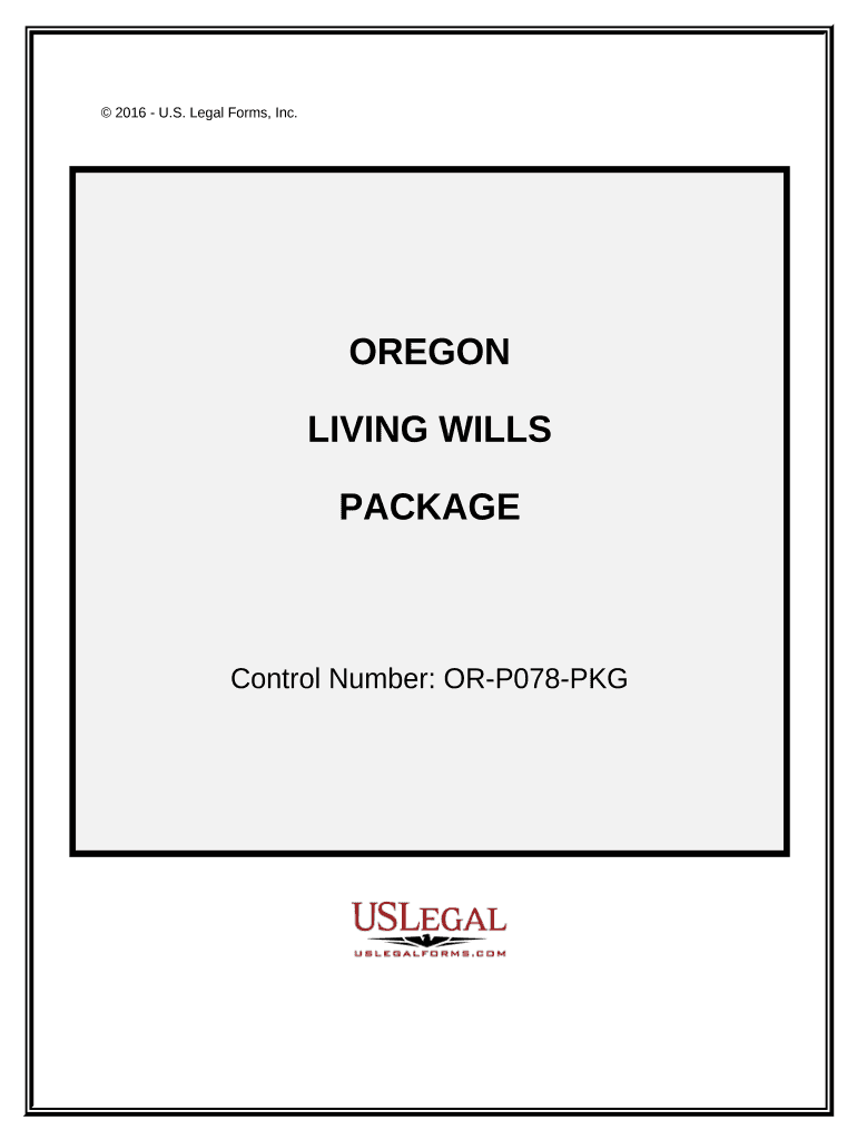 Living Wills and Health Care Package Oregon  Form