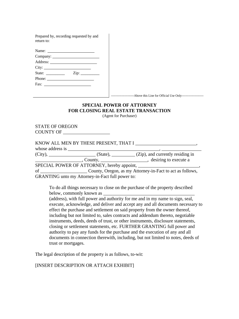 Closing Real Estate  Form