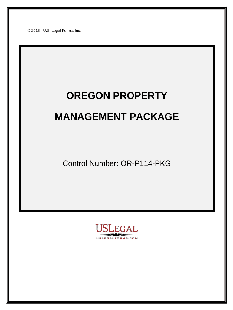 Oregon Property Management Package Oregon  Form