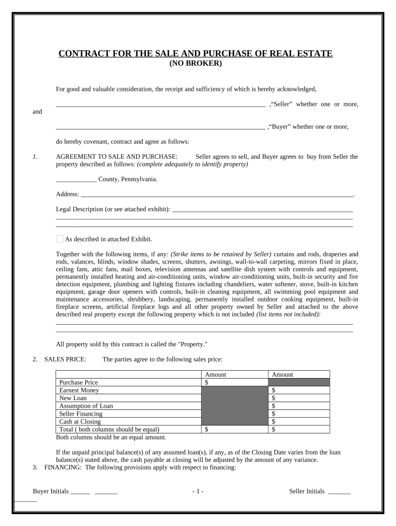 Pa Purchase  Form