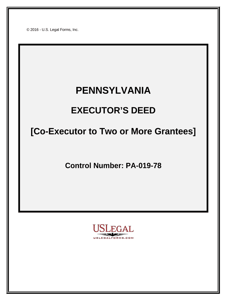 Pennsylvania Executors  Form