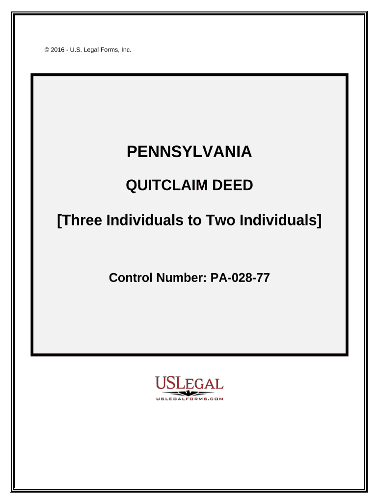 Pa Quitclaim  Form