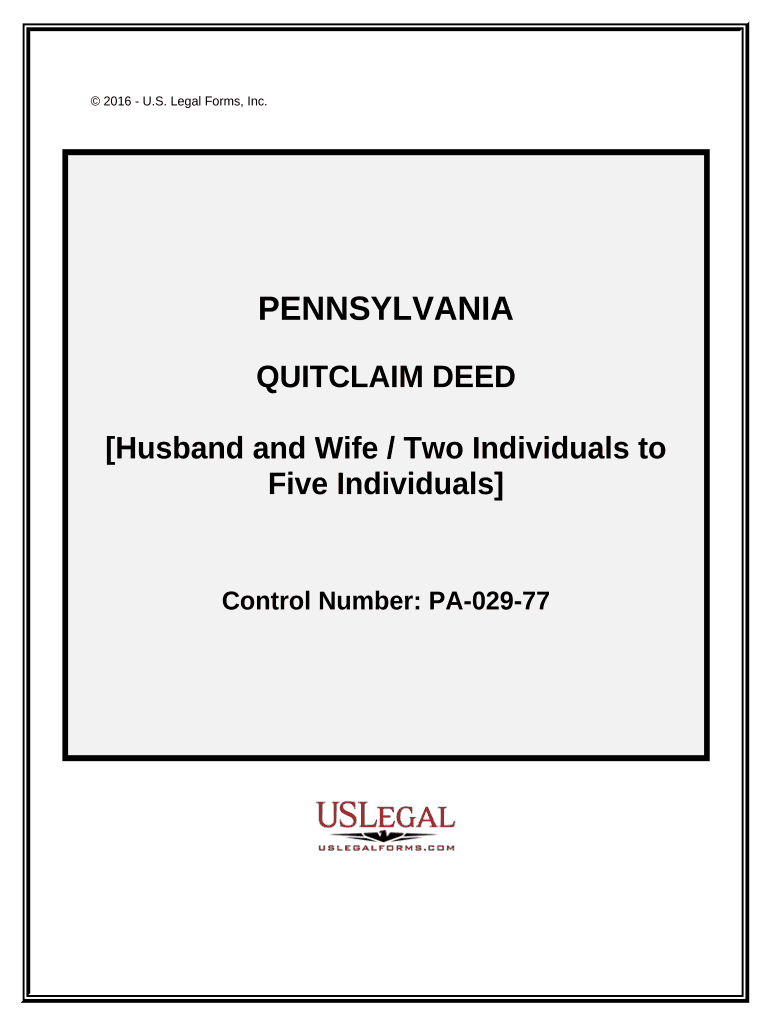 Pa Quitclaim Deed  Form