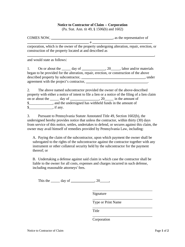 Pa Title 49  Form