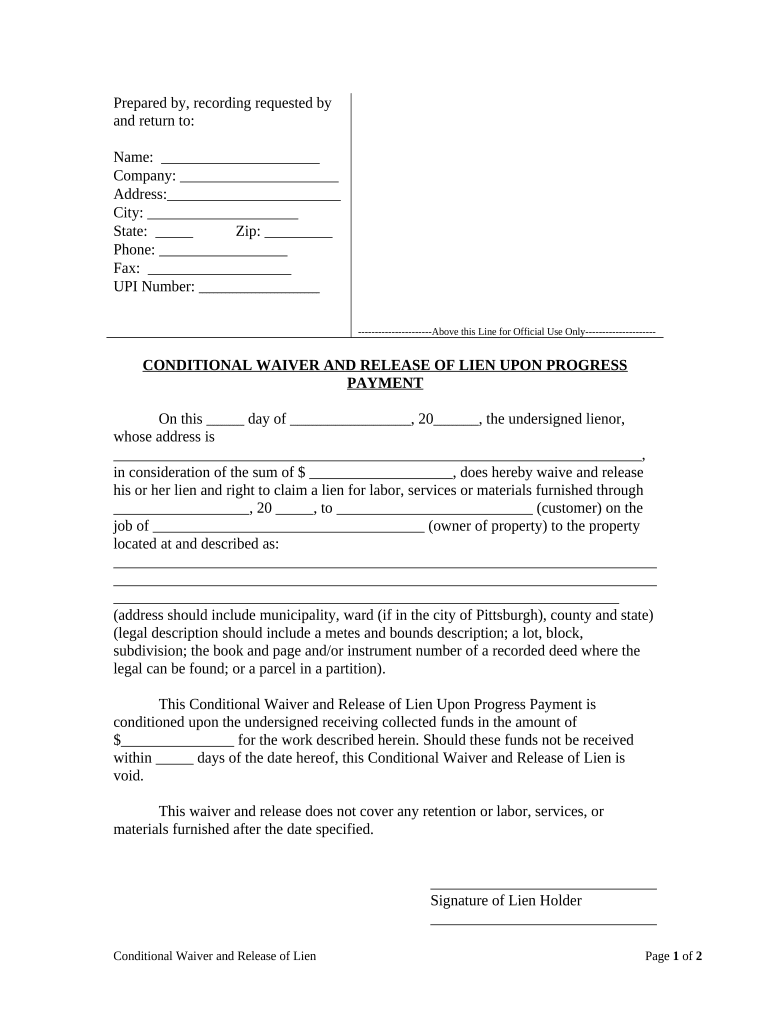 Pennsylvania Claim Form