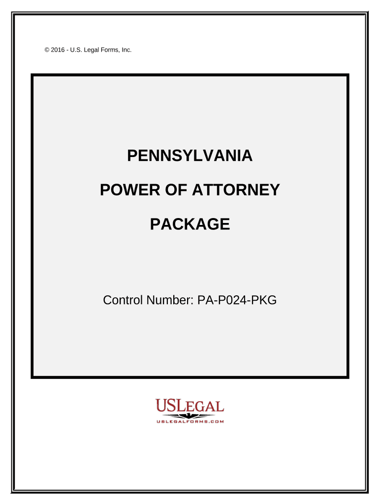 Power of Attorney Forms Package Pennsylvania