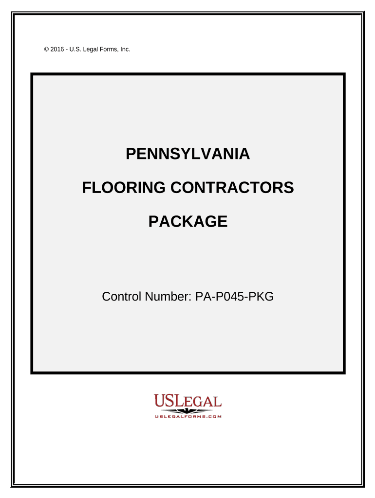 Flooring Contractor Package Pennsylvania  Form