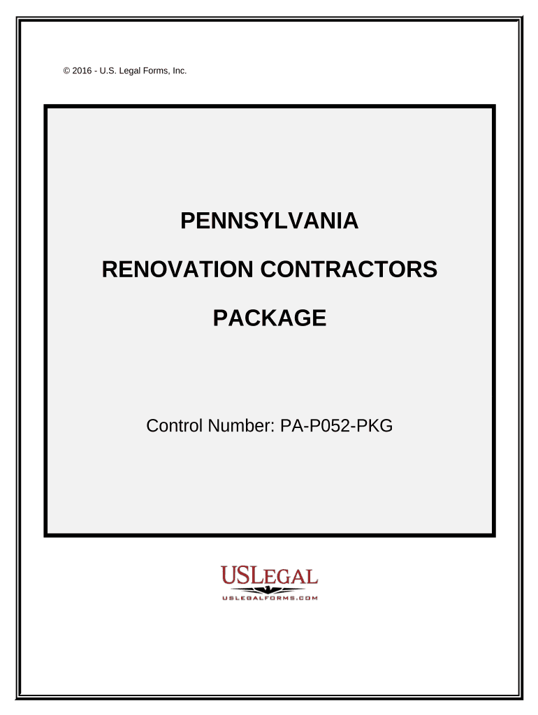 Pennsylvania Contractor  Form