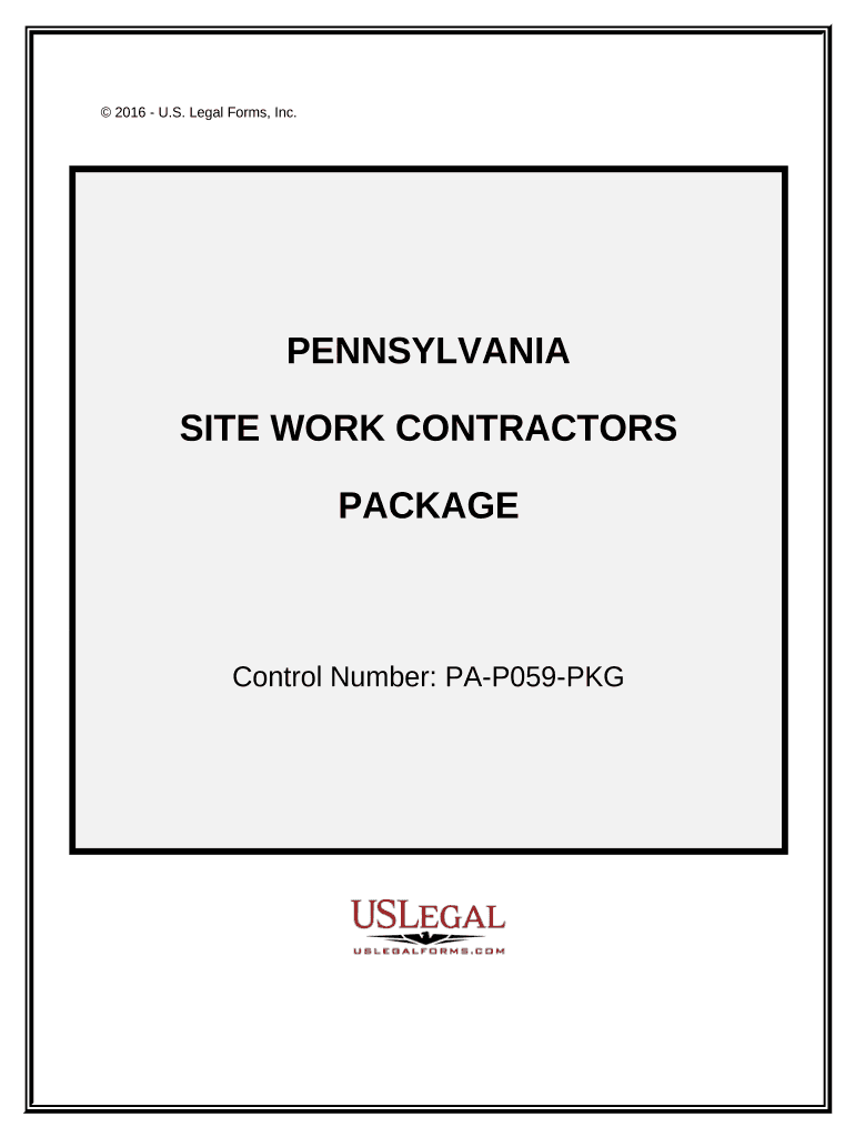 Pennsylvania Work Contractor  Form
