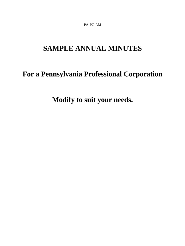 Pennsylvania Annual  Form