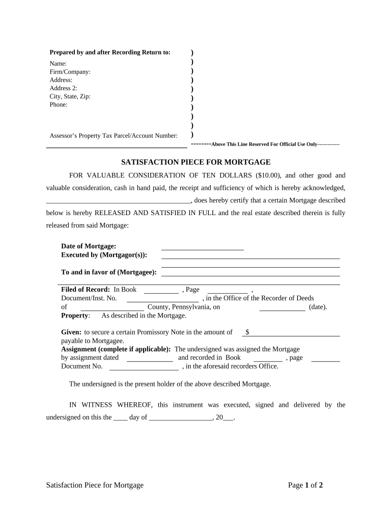 Pennsylvania Individual  Form