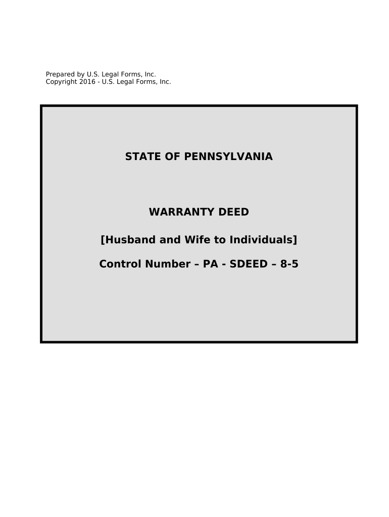Pennsylvania Warranty Deed  Form