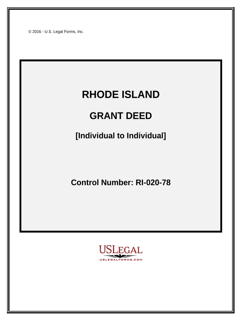 Rhode Island Deed  Form