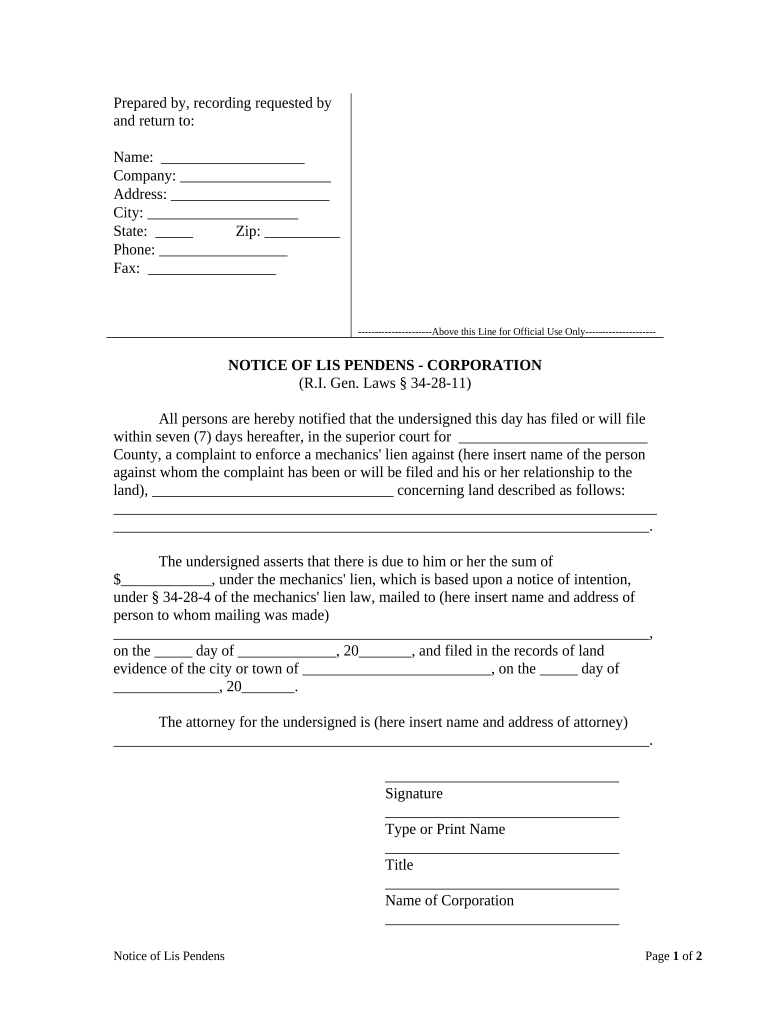 Rhode Island Form