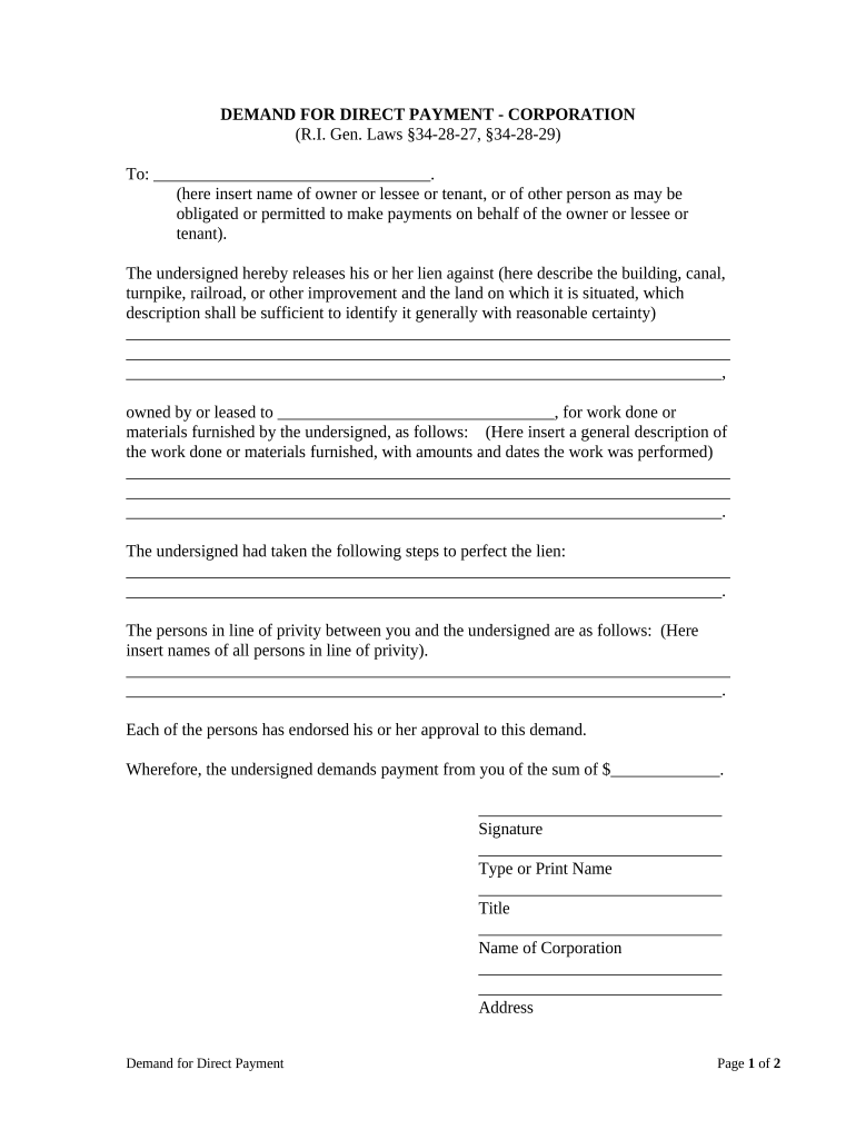 Rhode Island Llc  Form