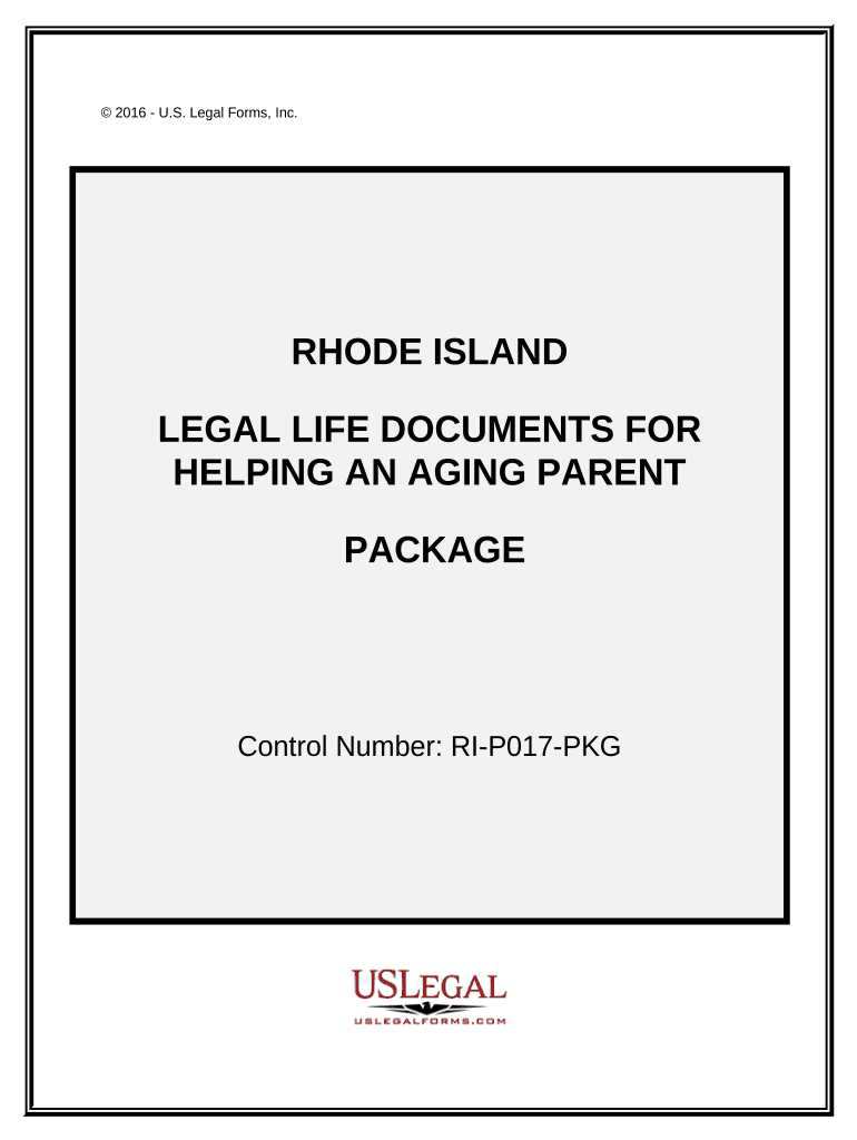 Aging Parent Package Rhode Island  Form
