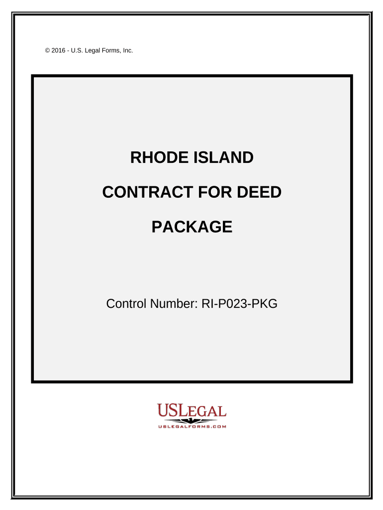 Contract for Deed Package Rhode Island  Form