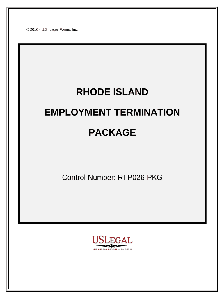 Employment or Job Termination Package Rhode Island  Form
