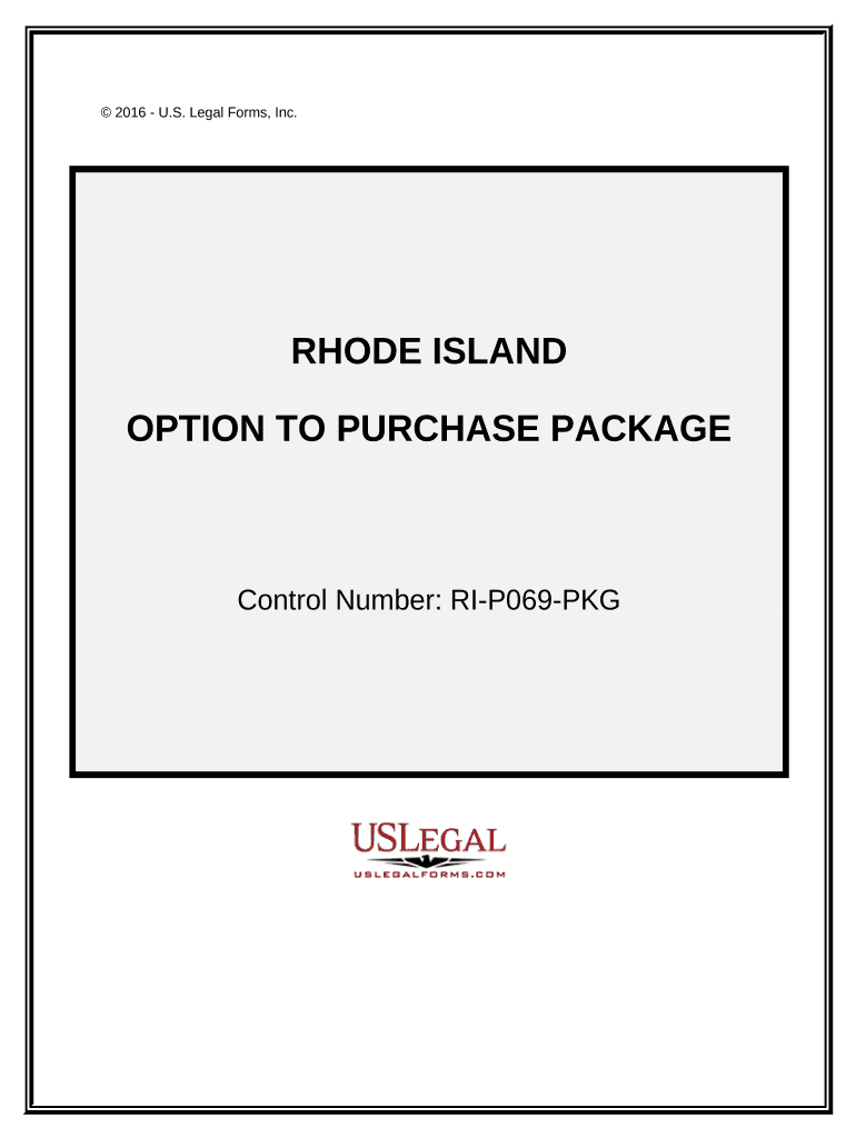 Option to Purchase Package Rhode Island  Form