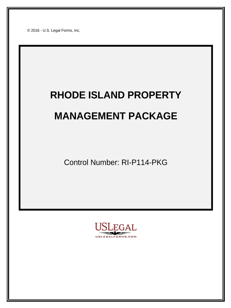Rhode Island Property Management Package Rhode Island  Form