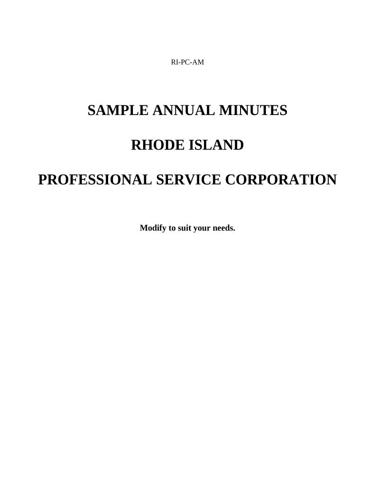 Rhode Island Annual  Form