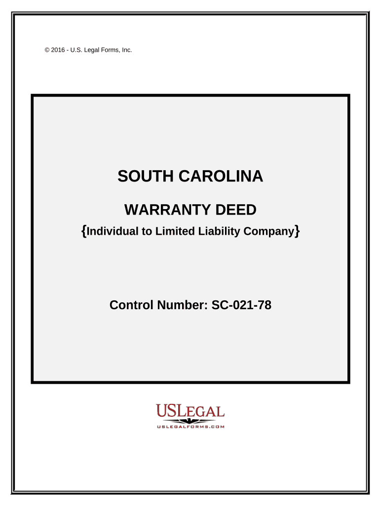 Sc Warranty Deed  Form