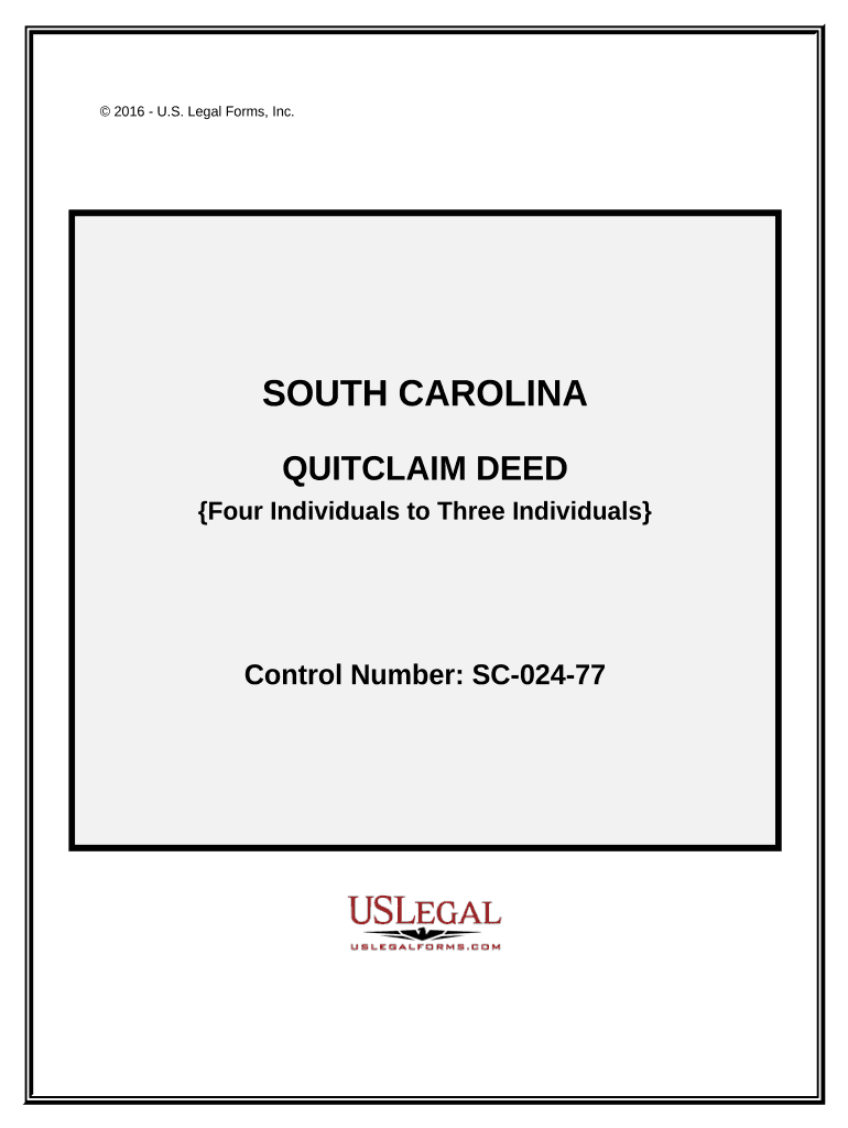 South Carolina Deed  Form