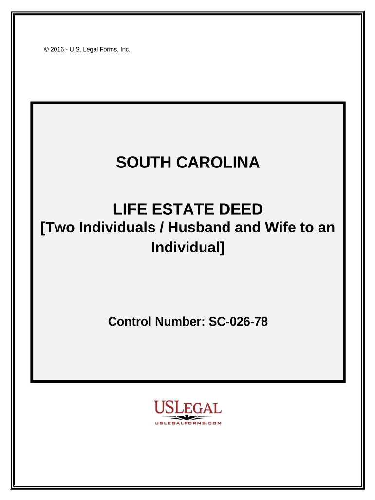 Life Estate Deed  Form