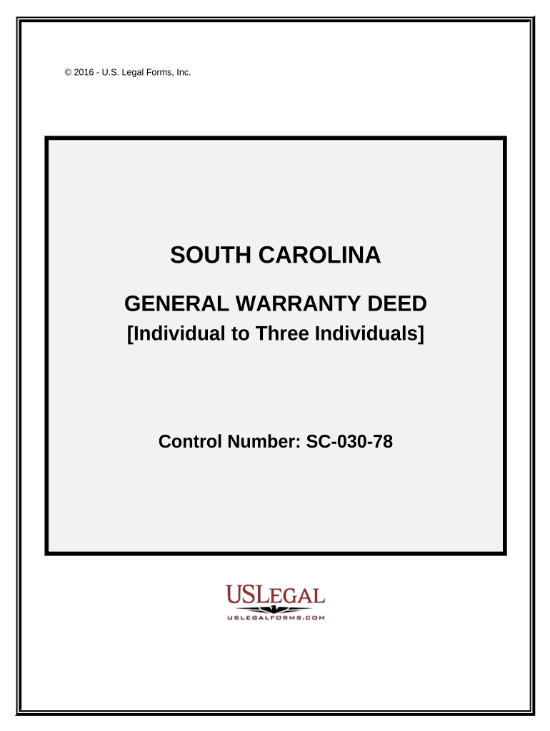 South Carolina Warranty  Form